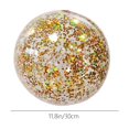 thumbnail image 4 of Inflatable Glitter Transparent Beach Ball for Water Play and Outdoor Sports, PVC with Sequin Light Refraction, 30cm, Easy to Carry for Pool, Beach, and Lake Fun, 4 of 8