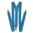 thumbnail image 1 of Men's 1 Inch Wide Solid Adjustable Suspenders - Blue, 1 of 1