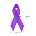 thumbnail image 2 of Unique Bargains Ribbon Pins, 200Pcs Purple Awareness Ribbon Satin with Safety Pins, 2 of 7