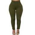 thumbnail image 1 of Pantalon Long Ajusté Taille Haute Extensible pour Femmes, Coupe Crayon, 1 of 4