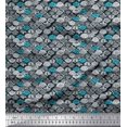 thumbnail image 1 of Soimoi Velvet Fabric Tribal African Decor Fabric Printed Yard 58 Inch Wide, 1 of 3