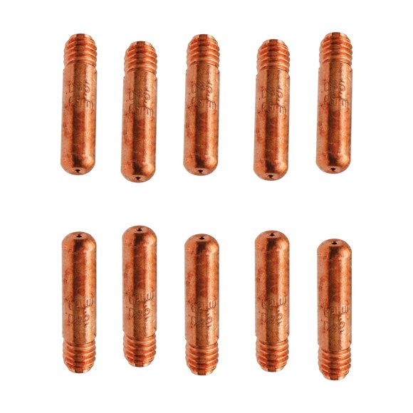 Contact Tip 403-1-116 Tregaskiss Style Heavy Duty/(1/16") 0.16MM Fit T30, T40 & T50 Conduit Tubes With 404 Standard Duty Gas Diffuser, 10 Pieces per Bag