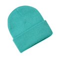 thumbnail image 1 of Pisexur Baby Hats Solid Color Ribbed Knit Beanie Hats Fashion Fall Winter Warm Soft Skull Caps for Age 0-3 Years, 1 of 2