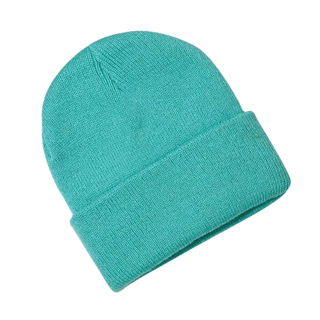 Pisexur Baby Hats Solid Color Ribbed Knit Beanie Hats Fashion Fall Winter Warm Soft Skull Caps for Age 0-3 Years