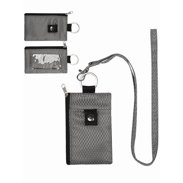 YSTIANN Thin Mini Wallet - Multi-Functional Card Holder with Keychain, Anti-Theft Slim Card Case, Neck-Hangable Design WJ94-4718