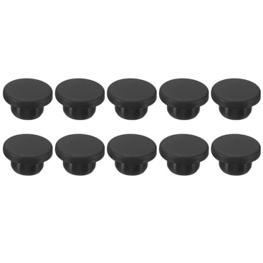 Unique Bargains Silicone Rubber Hole Plug 17mm Diameter Soft Flexible Stopper for 16mm Hole Black 10 Pieces