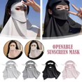 thumbnail image 4 of Women's Face Gini Sunscreen Mask All-round UV Protection Sunshade Mask Lot P0 H9U6, 4 of 5