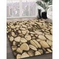 thumbnail image 3 of Ahgly Company Tapis Rectangulaire Lavable en Machine Intérieur Transitionnel Rouge Brun, 4 Pieds x 6 Pieds, 3 of 7