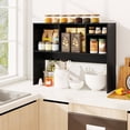 thumbnail image 2 of Costway Computer Desktop Bookcase Countertop Storage Bookshelf Organizer with 4 Cubbies Black, 2 of 10