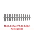 thumbnail image 3 of 1 Set Glue on Nails Medium Length Files Stick Simple Operation Beauty Tool Full Cover Wraps Art Decals Artificial Beauty Tool Manicure Kit Decorations 8, 3 of 6