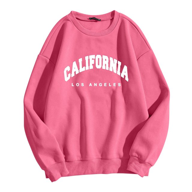 Chandails à Capuchon pour Femmes Chandail à Capuche Femme Décontracté Manches Longues T-Shirts Graphiques Col Rond Chandails en Molleton Chandail Tops Décontracté Vêtements de Sport Automne Veste