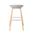 thumbnail image 4 of Bronte Living 26 inch Modern Polypropylene Counter Stool with Footrest for Kitchen, Restaurant - Series Connor - Set of 4, 4 of 7