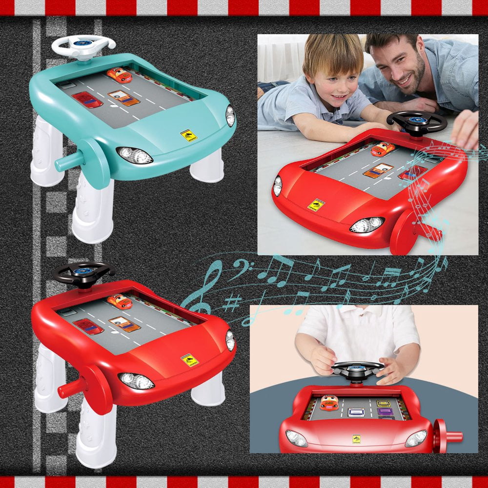 MesaSe Volant de Simulation pour Enfants Jeu de Course Casse-Tête Aventure Compétitive avec Jouet (Jouets Éducatifs)