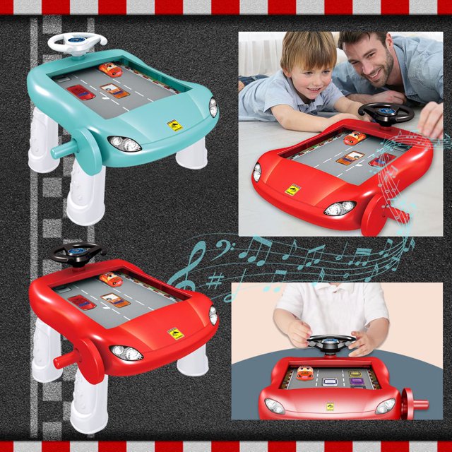 MesaSe Volant de Simulation pour Enfants Jeu de Course Casse-Tête Aventure Compétitive avec Jouet (Jouets Éducatifs)