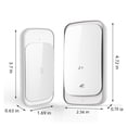 thumbnail image 3 of Wireless Doorbell House Door Kit 900ft Range With 38 Ringtones & 4 Adjust-able Volume Battery Powered, 3 of 6