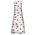thumbnail image 2 of Innerwin Longues Robes Maxi à Imprimé Floral pour Femmes, Robe d'Été de Plage, Vacances, Sans Manches, Robe Débardeur Hawaïenne, Style Q 2TG, 2 of 4