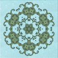 thumbnail image 1 of Ahgly Company Machine Washable Indoor Square Transitional Green Area Rugs, 8' Square, 1 of 7