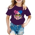 thumbnail image 1 of TZEWGL Tees For Child Graphic Printing Round Neck Short Sleeve Clothes For Girls Boys size 7-8T, 1 of 5