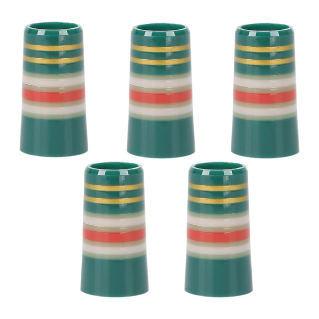 Lipstore 5 Pieces Golf Club Ferrules Size .370 Taper Tip Adapter Golf Sleeve Ferrules green