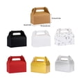 thumbnail image 2 of Cake Storage Box with Handles Party Boxes Food Snacks Gifts Packaging Case Egg Tart for Home Restaurant Bakery Brown, 2 of 9