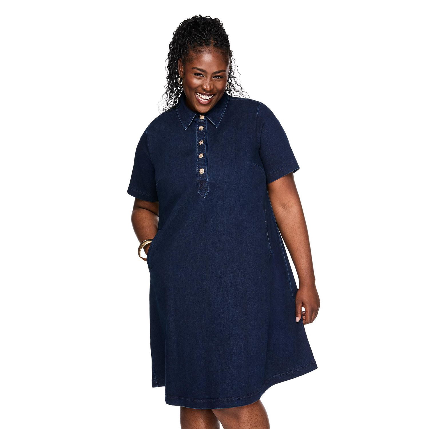 Robe en denim Lane Bryant Plus pour femmes