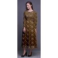 thumbnail image 3 of Bimba Robe Maxi à Volants pour Femmes, Florale, Manches Bishop, Col Rond, Taille Smockée - Xxx-Grand, 3 of 5