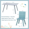 thumbnail image 3 of Gymax 5 Piece Kids Wooden Activity Table and 4 Chairs Play Set Gift w/ Building Blocks, 3 of 9