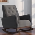thumbnail image 2 of Dalston Tight Back Microfiber Indoor Nursery Rocking Chair in Dark Gray, 2 of 6
