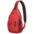 thumbnail image 1 of Lightweight Watermelon Print Travel Sling Backpack, Cute Tropical Fruit Pattern with Geometric Design, Durable Crossbody Bag for Beach and Summer Events, 1 of 6