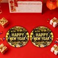 thumbnail image 4 of Wdhugt Black And Gold 2026 Happy Newyear Theme Party Tableware Disposable Paper Plates 9 Inches 16 Pieces Paper B, 4 of 6