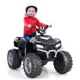 thumbnail image 1 of Gymax Kids Ride-On ATV 24V Battery Powered Electric Vehicle w/ Wireless Connection Music Radio Black, 1 of 9