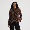 thumbnail image 1 of Mexx Women’s Long Sleeve Ruffle Shirt with Inside Cami, 1 of 6