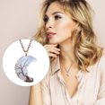 thumbnail image 2 of XZNGL Moon Safety Long Life Lock Necklace Fashionable silver Necklace, 2 of 9