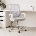 thumbnail image 1 of MotionGrey - MC1 Ergonomic Office Chair - Comfy Airy Back Support with Adjustable Height - White Desk Computer Chairs Perfect for Home Gaming and Offices, 1 of 8