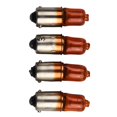 thumbnail image 2 of 4x Motorcycle Motorbike Mini Indicator Bulbs Halogen BA9S Base Amber 12V 21W, 2 of 12