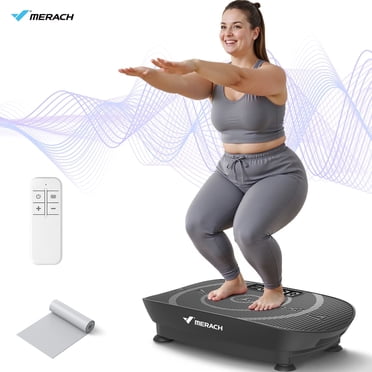 MERACH Vibration Plate Exercise Machine , Whole Body Shake Plate Exercise Machine with Remote Control