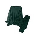 thumbnail image 1 of Jamicy Loungewear for Maternity Multifunctional Maternity Pajamas Adjustable Tether Slimming Long Sleeve Round Neck, 1 of 9