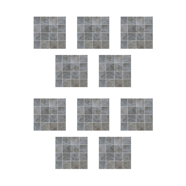 Birdeem 10Pc Crystal Tile Stickers Diy Self-Adhesive Wall Stickers