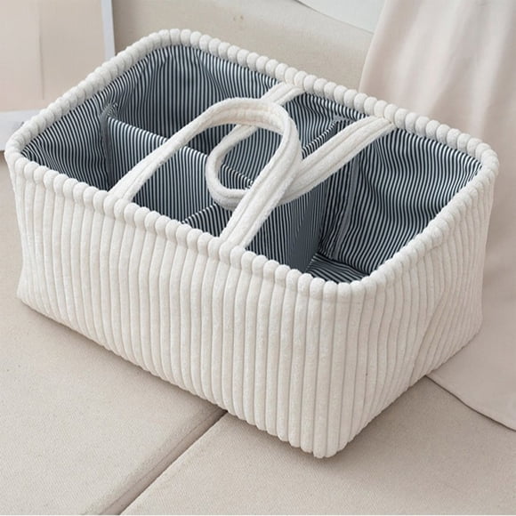 sdhkgrrt Panier Organisateur de Rangement pour Couches, Organisateur de Caddy à Couches, Station Portable pour Changer les Couches, Essentiel pour Cadeau de Baby Shower, Panier de Rangement pour la Chambre de Bébé pour Nouveaux Parents