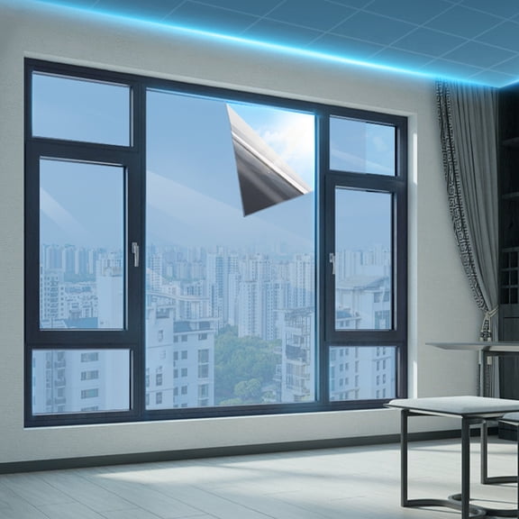 TopLLC Reflective Window Film Heat Control Window Tint Self-Adhesive Daytime Seclusion Window Tint Film For Home And Office Window film