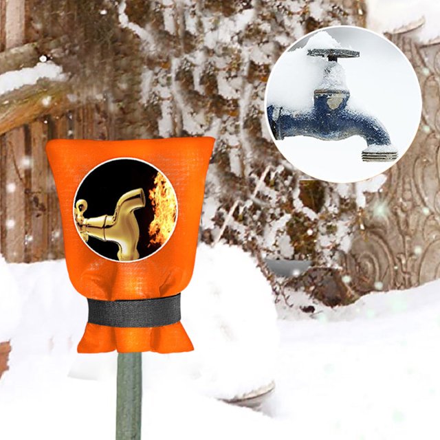 EGNMCR Housse de Robinet d'Extérieur pour Protection contre le Gel Hivernal Housse d'Isolation de Robinet d'Hiver Réutilisable Housse de Robinet de Cour Extérieure Antigel Housse de Robinet Isolée Manchon Protecteur