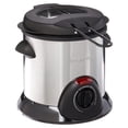 thumbnail image 1 of Presto 1L Stainless Steel Electric Deep Fryer with Temperature Control, Silver, 1 of 7