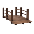 thumbnail image 1 of Outsunny 5FT Wood Garden Bridge, Outdoor Decorative Moon Bridge, 1 of 10
