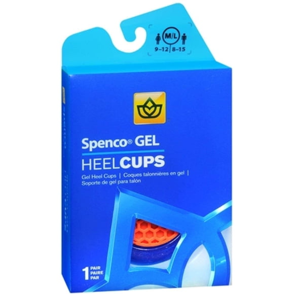 Spenco Coupes à Talon en Gel Med/Lrg 1 Paire