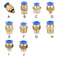 thumbnail image 3 of ZheElen 10 Pieces Home Threaded Interface Pneumatic Hose Connector Replacement Pipe Brass Connectors Attachment Hardware PC6-01, 3 of 6