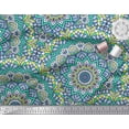 thumbnail image 2 of Soimoi Poly Georgette Fabric Mandala Kaleidoscope Print Fabric by The Yard 42 Inch Wide, 2 of 3