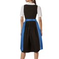 thumbnail image 4 of GDREDA Oktoberfest Bavarois Tablier Mi-Long Classique Uni pour Femme avec Liens pour Robe de Fête pour Rassemblements Festifs, 4 of 8