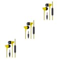 thumbnail image 3 of maskred Phone Music Wired Earphone In -ear Wire Control Cellphone 3 .5mm Plug Earbuds Headset Yellow 3Set, 3 of 6