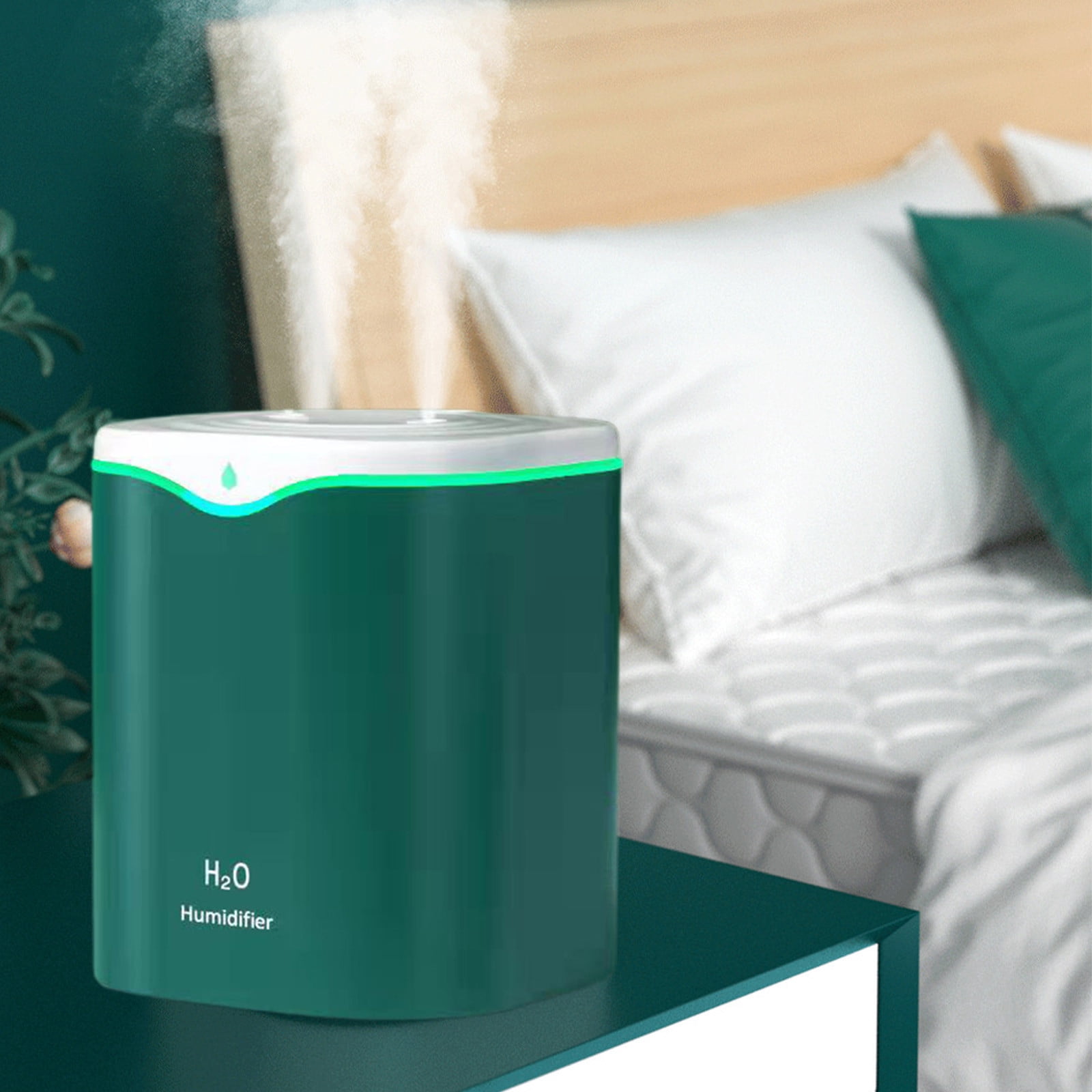 Dadiaei Cool & Warm Mist Humidifier for Bedroom, Large Room, Nursery & Plants, Top Fill Essential Oil Diffuser with Adjustable Mist, Auto Shut-Off, Quiet Operation