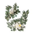 thumbnail image 3 of Abbracc 2 Pieces Artificial Wreath Artificial Floral Swag Simulation Garland Flower Swag H, 3 of 9